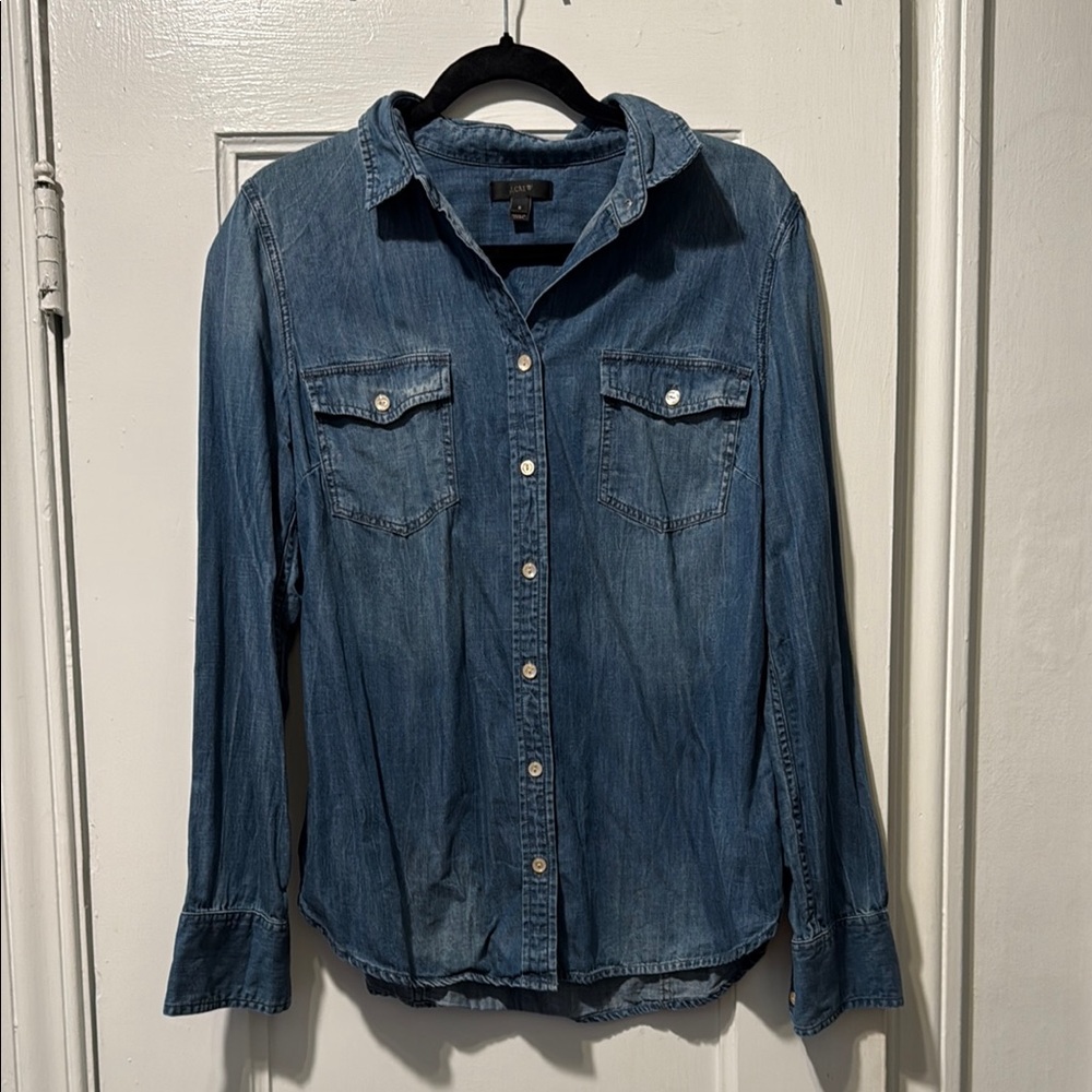 J. Crew Blue Chambray Shirt